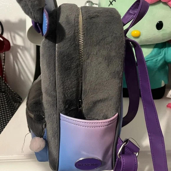 Loungefly Purple and Gray Witch Hat Bag